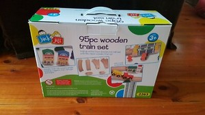 jack and jill 95pc wooden train set